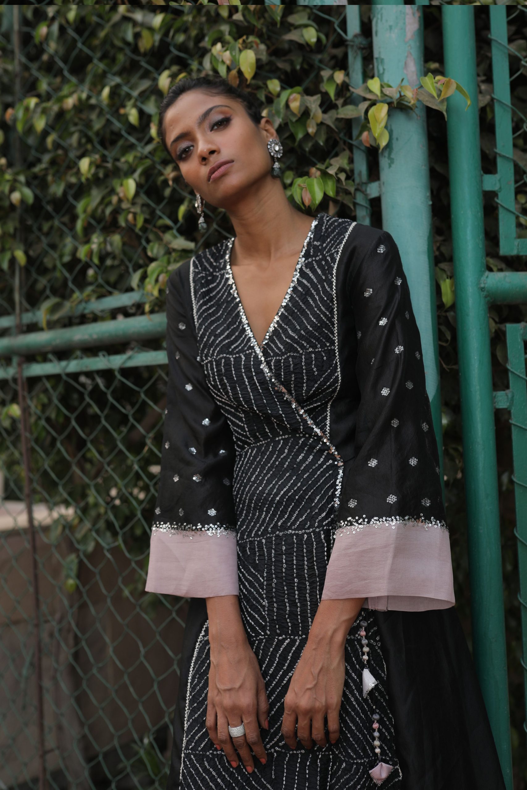 Black Stay Rooted Kurta-2