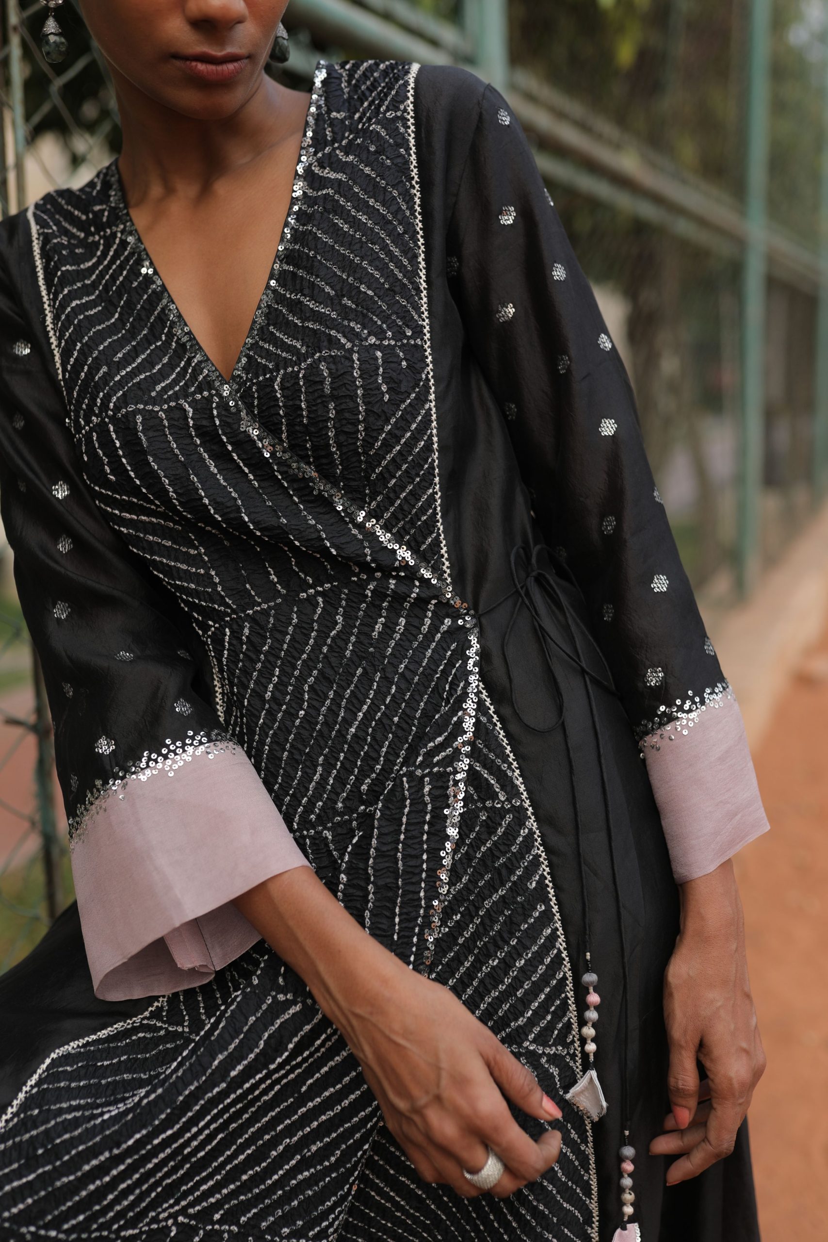 Black Stay Rooted Kurta-3